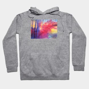 Beyond the path of autumn beech trees Hoodie